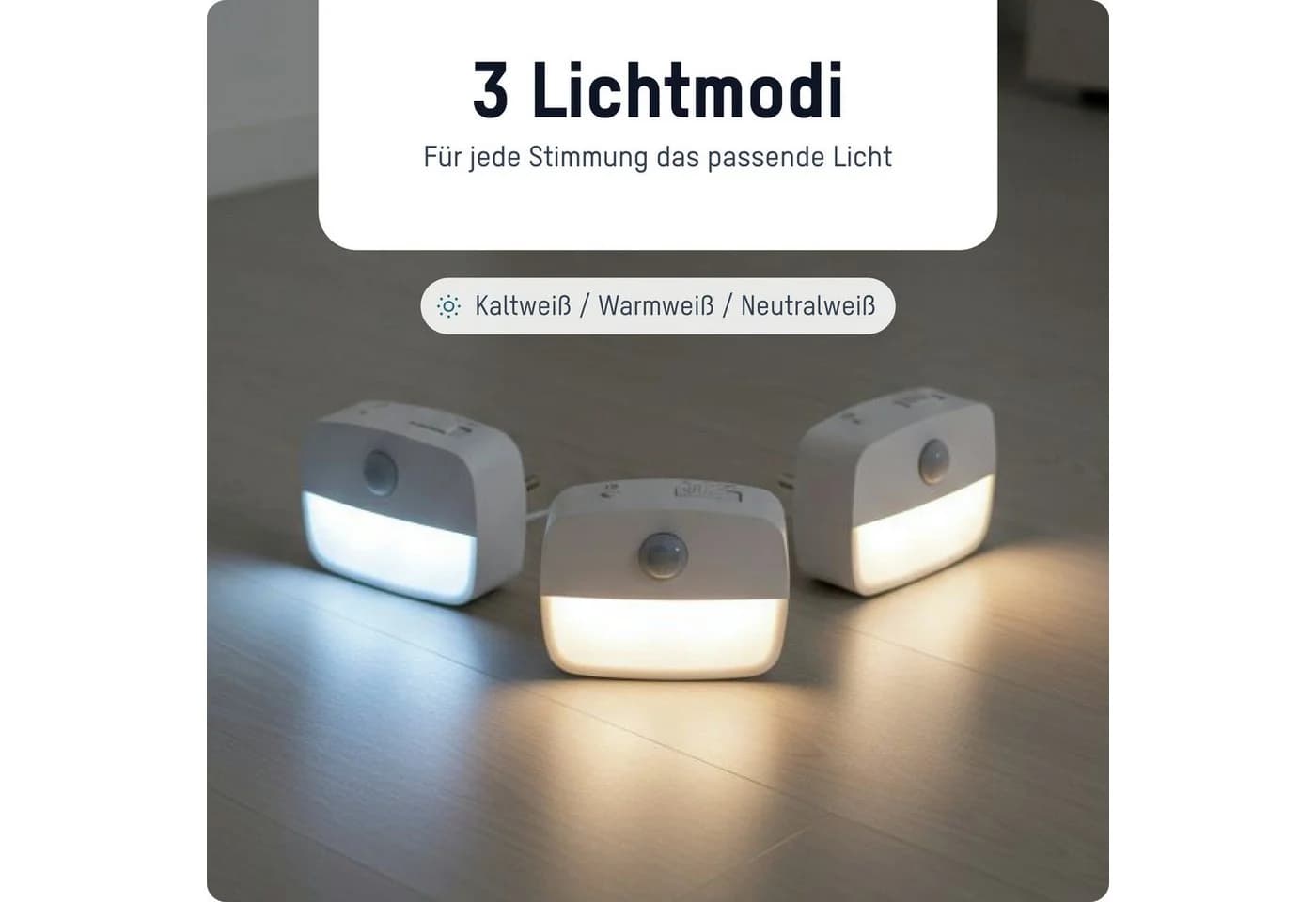 ANSMANN AG LED Nachtlicht mit Bewegungsmelder und Dämmerungsfunktion für Steckdose - Bild 4