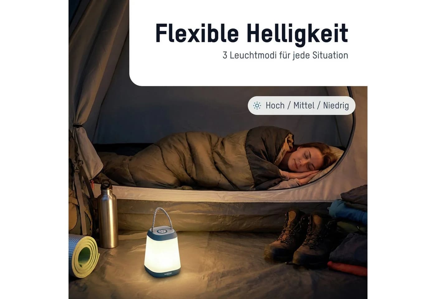 ANSMANN AG LED Campingleuchte Outdoor Blau 210 Lumen - Bild 3