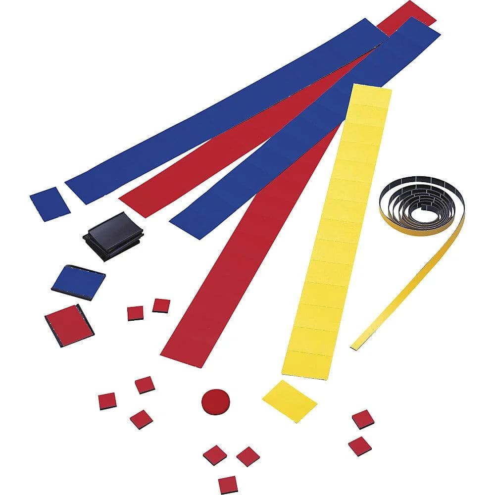 Magnetoplan Zubehör-Set 1 für Jahresplaner - Gelb/Rot/Blau mit Magneten