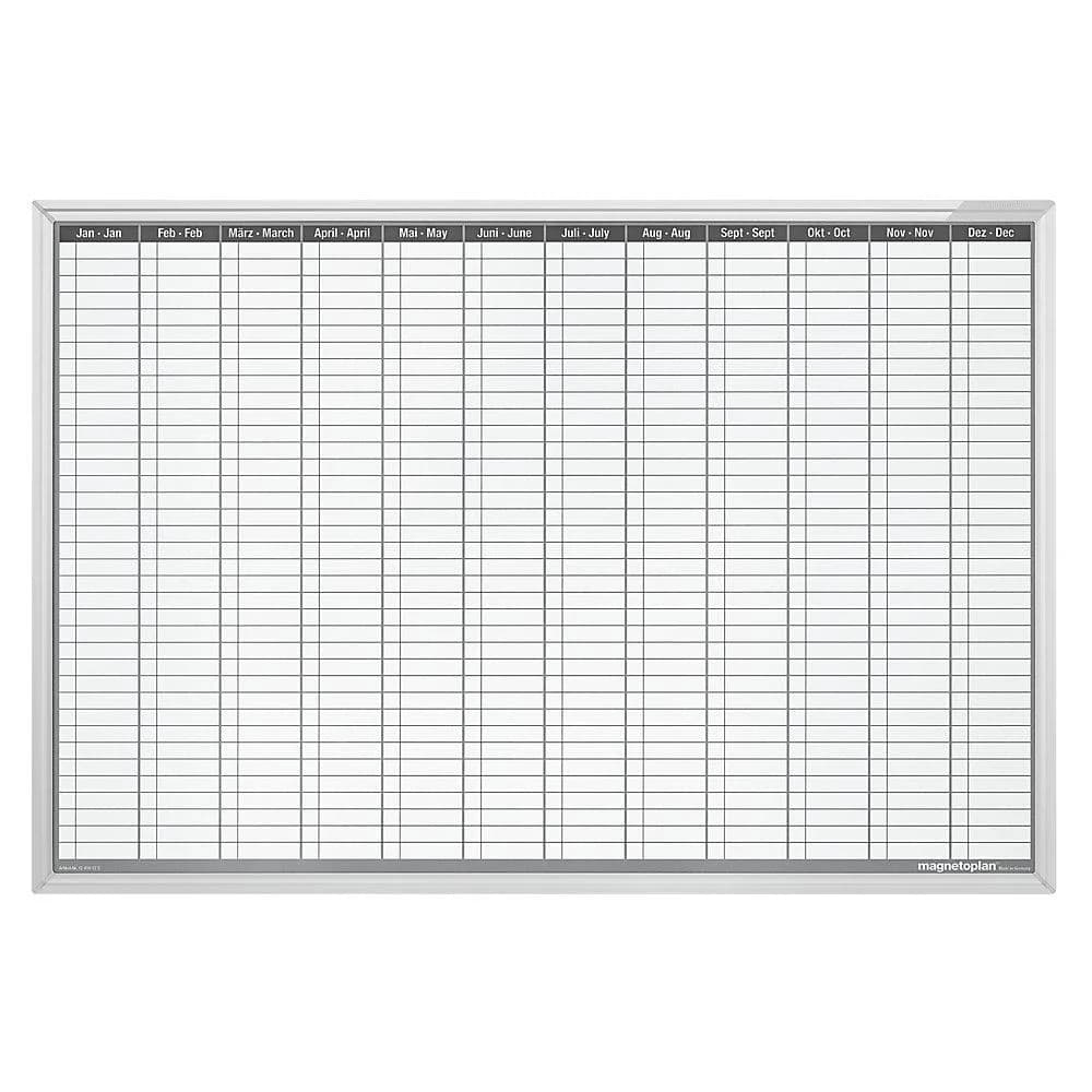 Magnetoplan Permanente Jahresübersicht 1200x900 mm Aluminium Rahmen - Bild 2