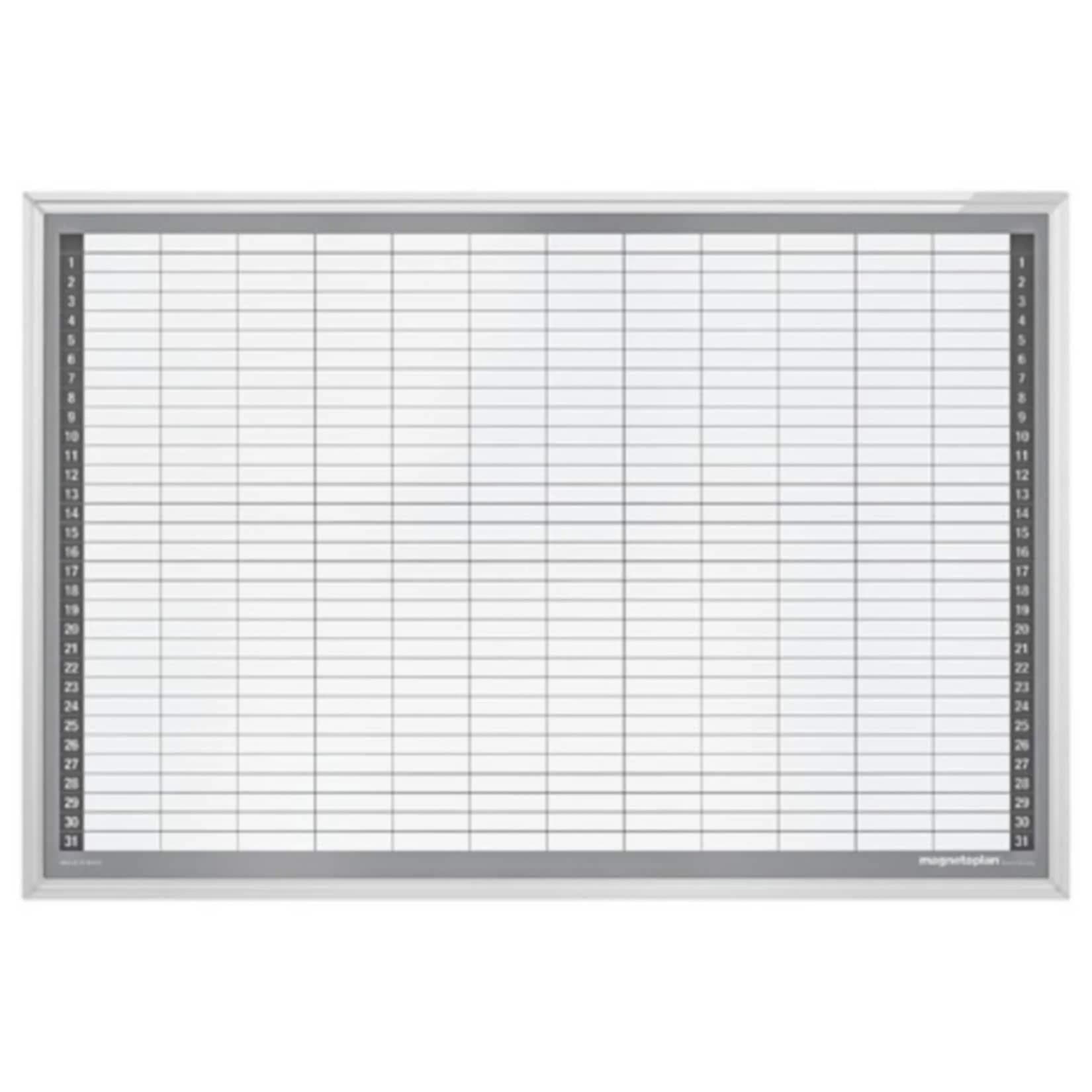 Magnetoplan Monatsplaner CC Aluminium-Rahmen Magnethaftend