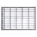 Magnetoplan Jahresplaner Manager 900x600 mm Aluminium Weiss Bild 1
