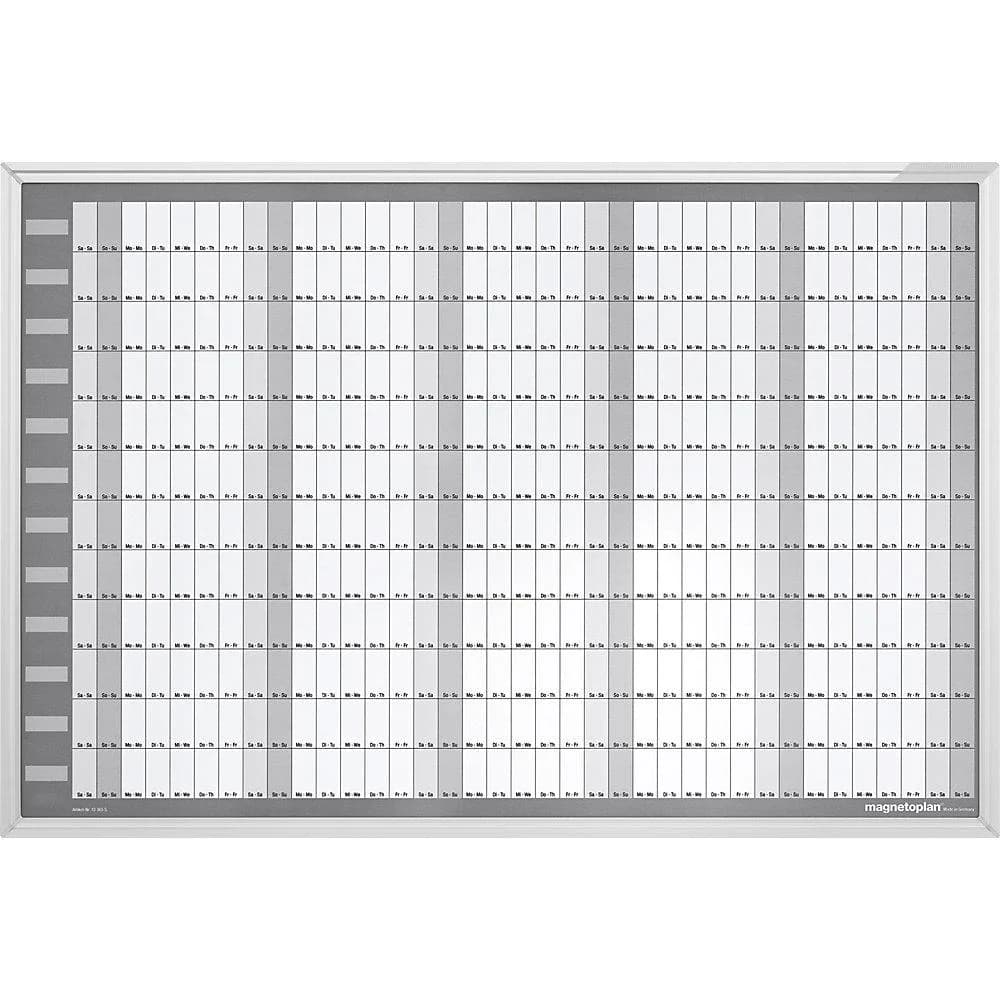 Magnetoplan Jahresplaner Manager 900x600 mm Aluminium Weiss - Bild 2