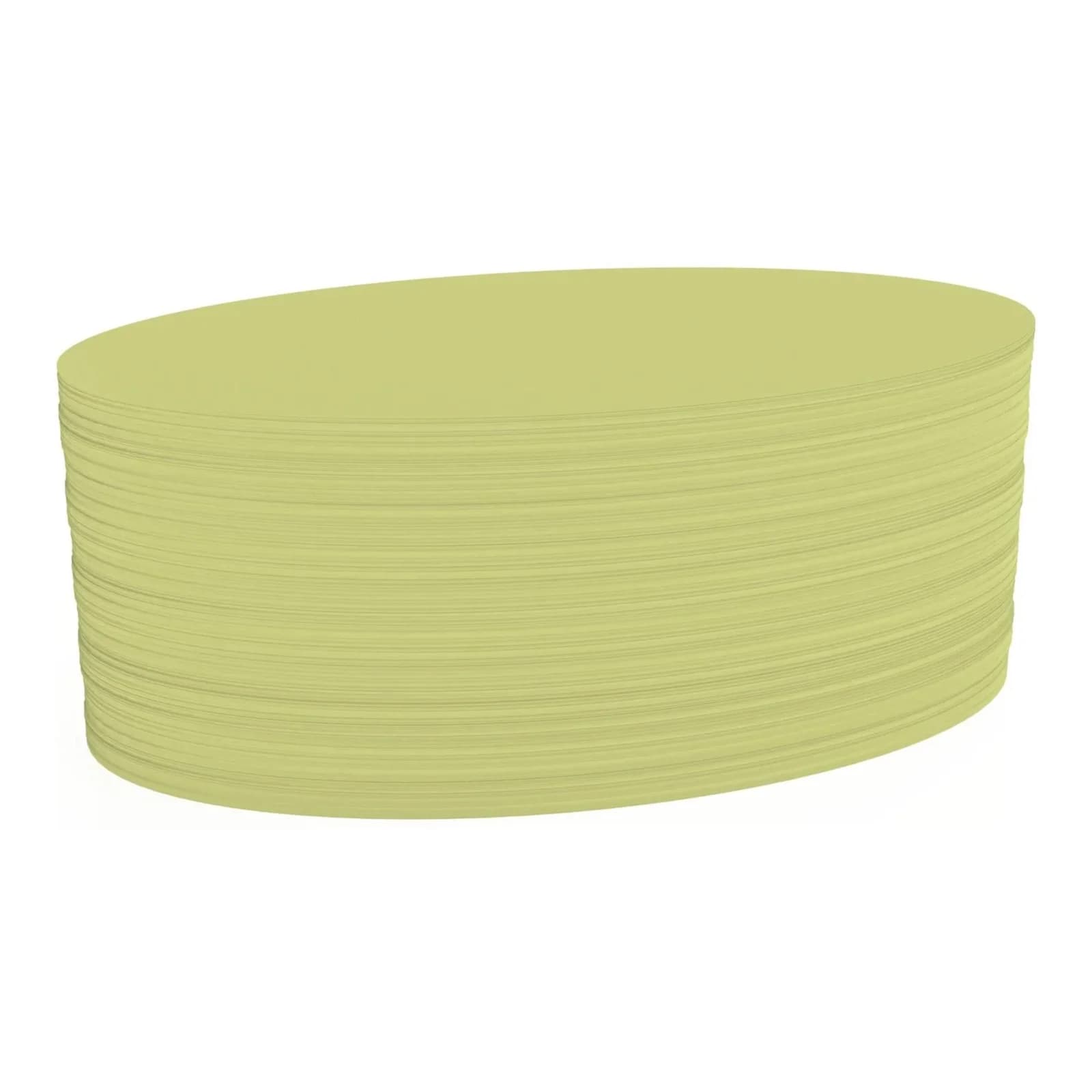 Magnetoplan Kommunikationskarte Oval Gelb 190x110mm 500 Stück