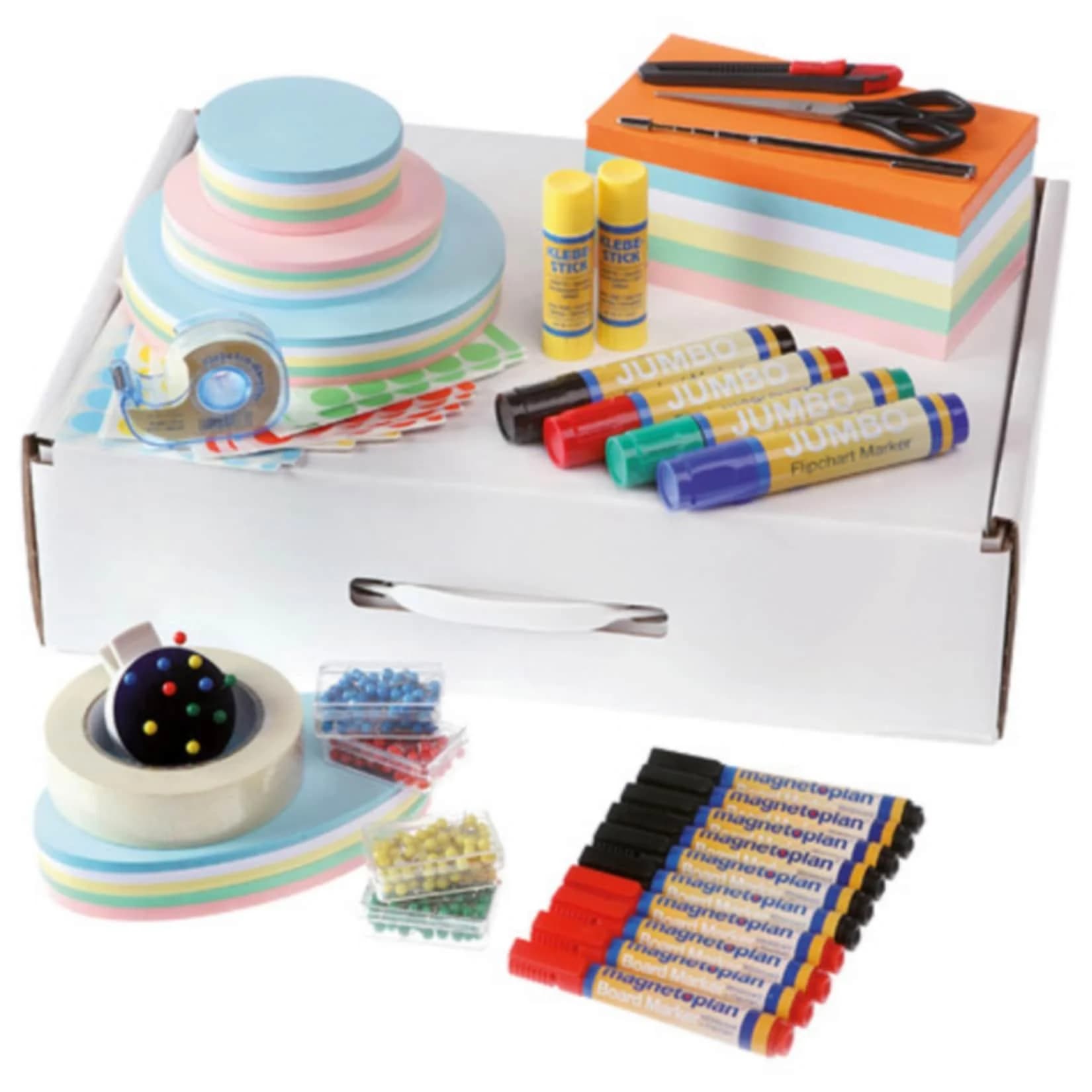 Magnetoplan Trainer-Basis-Set 11000 - 2.800 Teile Moderationskoffer Bunt
