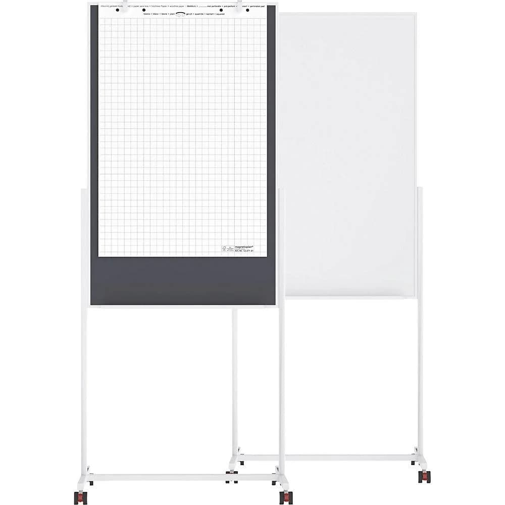Magnetoplan Universal-Board Filz Grau 3-in-1 Whiteboard Flipchart Pinnboard - Bild 2