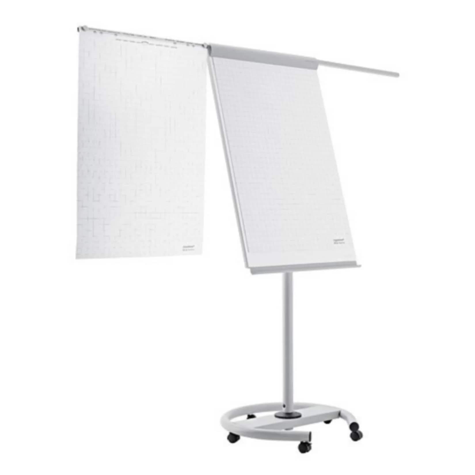 Magnetoplan Mobiles Flipchart de luxe Weiß/Grau Vollstahl