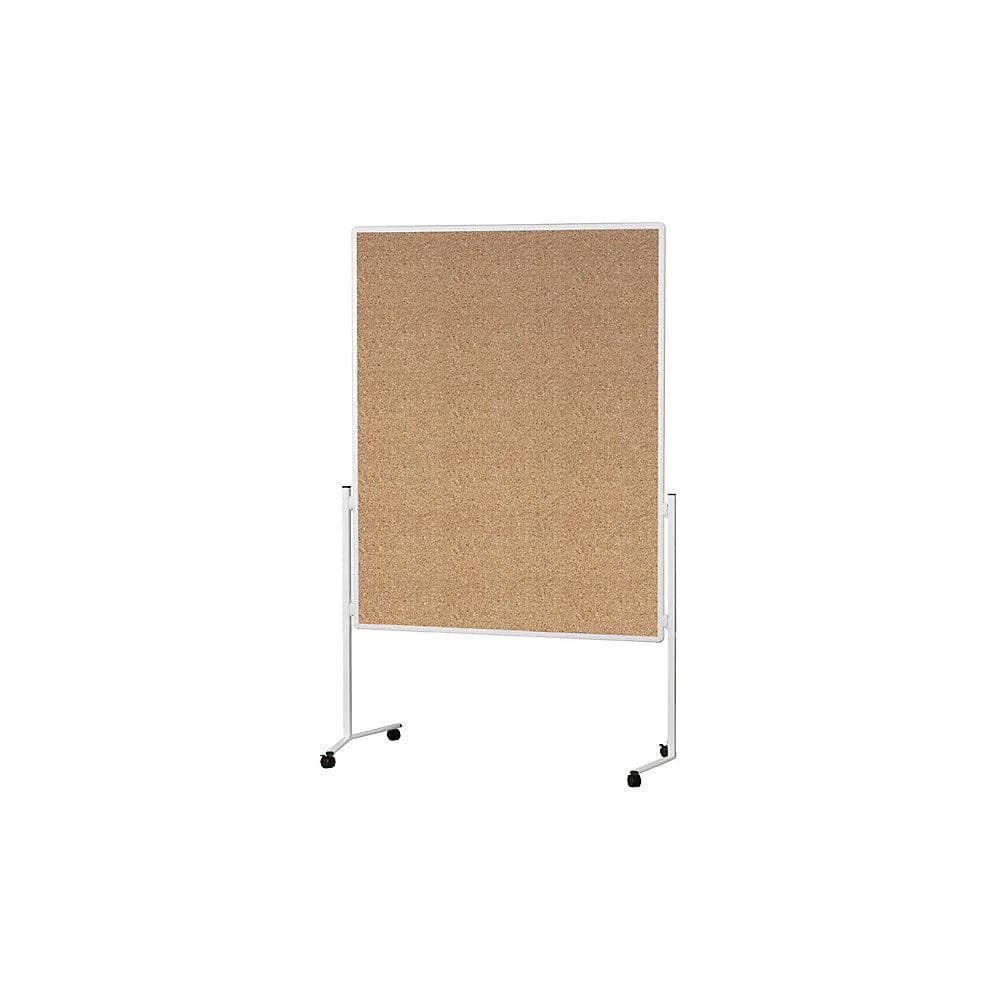 Magnetoplan Moderationstafel Weiß Kork einteilig mit Rollen - Bild 2