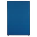 Magnetoplan Raumteiler Textil taubenblau mit T-Metallfuß und Aluminium-Rahmen Bild 1