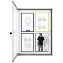 Magnetoplan Schaukasten CC Außenbereich mit Sicherheitsglas 6x A4 Weiß/Silber Bild 1