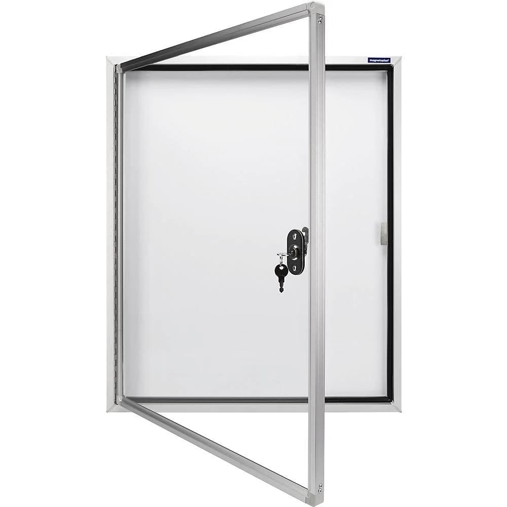 Magnetoplan Schaukasten CC Außenbereich mit Sicherheitsglas 6x A4 Weiß/Silber - Bild 2