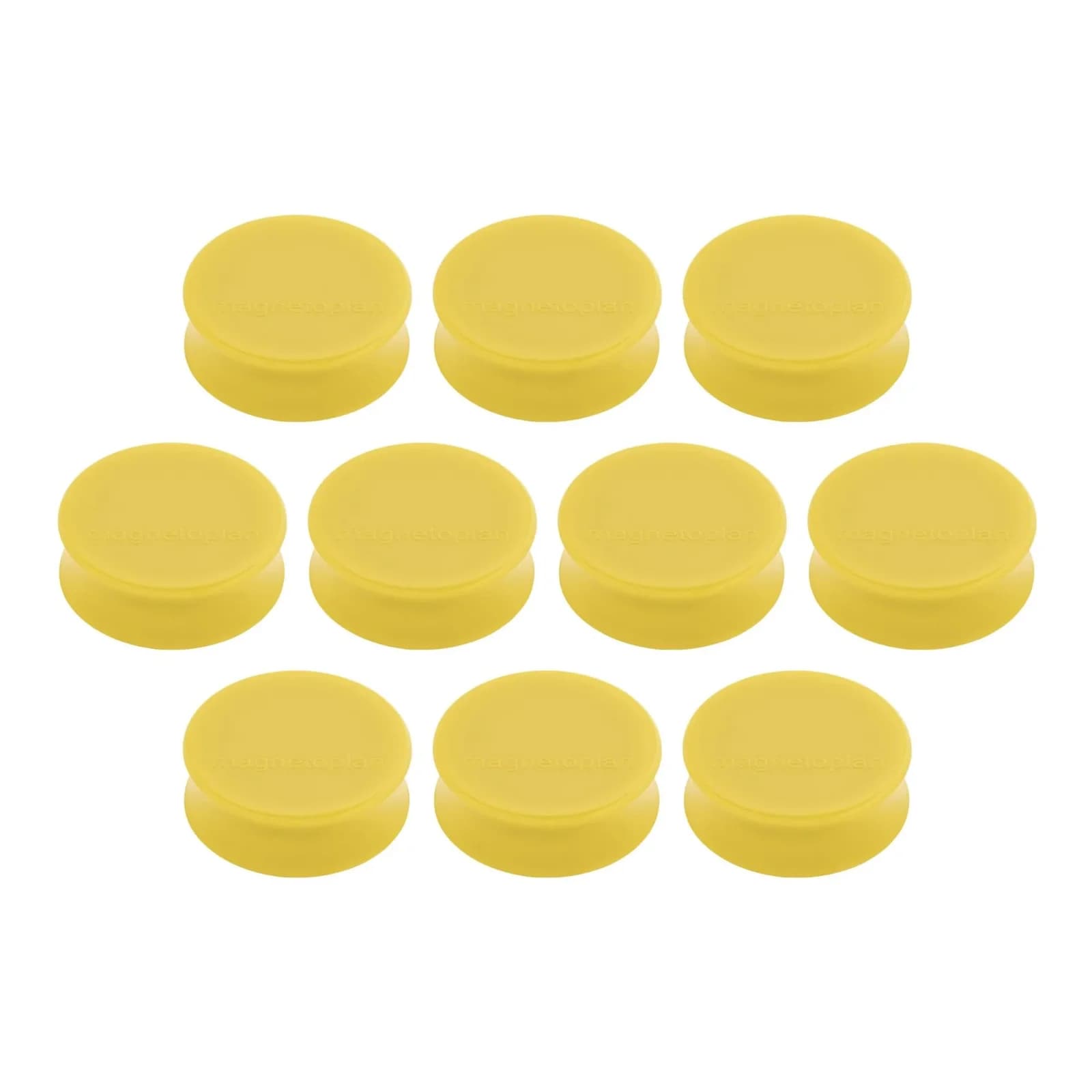 Magnetoplan Ergo-Magnete Large Goldgelb 10er Pack