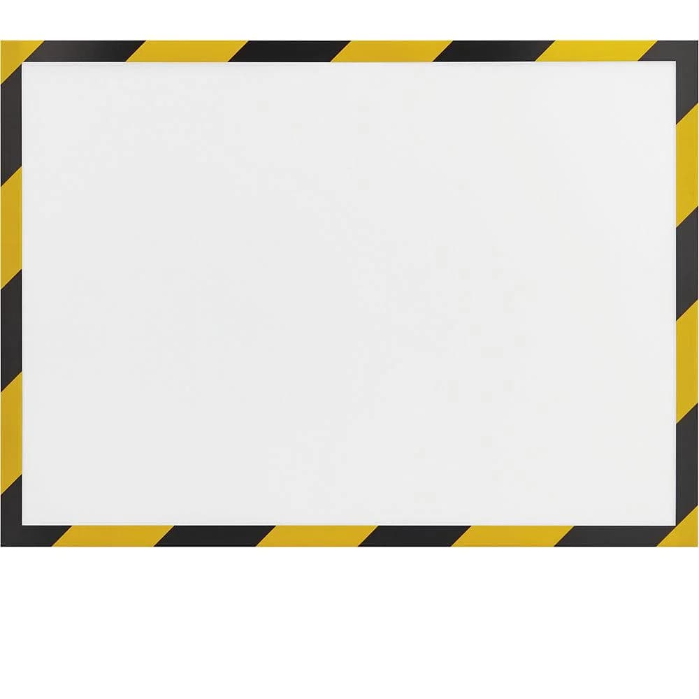Magnetoplan magnetofix Magnetrahmen SAFETY, 5 Stück, A3, signalgelb-schwarz