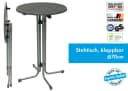 MFG Freizeitmöbel Stehtisch 70 cm anthrazit/schwarz klappbar Bild 1