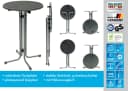 MFG Freizeitmöbel Stehtisch 70 cm anthrazit/schwarz klappbar Bild 3