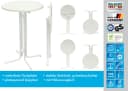 MFG Freizeitmöbel Stehtisch 80 cm klappbar weiß Bild 3