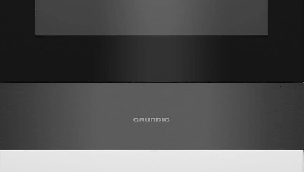 Grundig Einbau-Wärmeschublade GWS2221DX Dark Inox Teleskopschublade