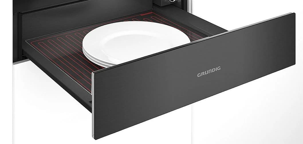 Grundig Einbau-Wärmeschublade GWS2221DX Dark Inox Teleskopschublade - Bild 3