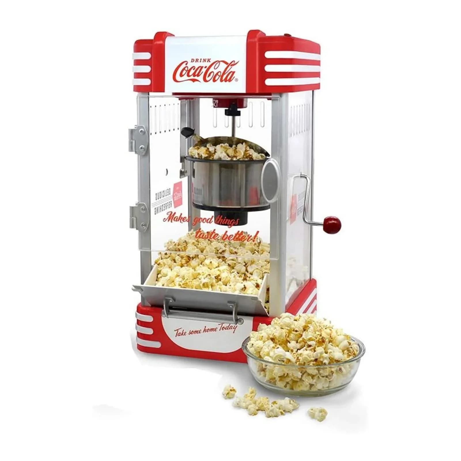 SALCO Popcornmaschine Coca-Cola SNP-27CC Rot Retro-Design