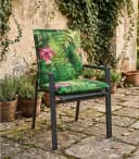 GO-DE Polsterauflage TROPICAL Grün Orange Rosa für Niederlehner Bild 1