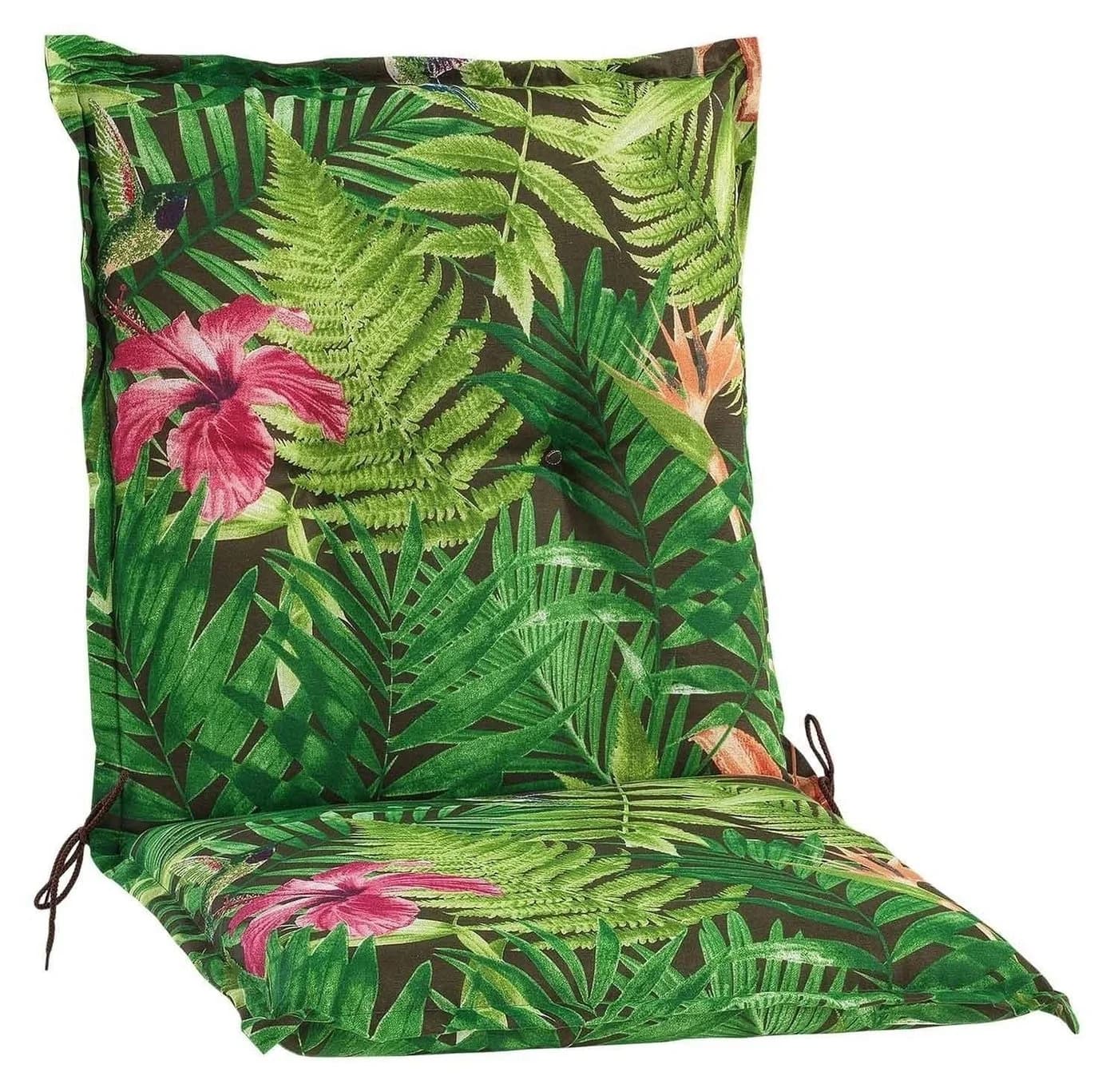 GO-DE Polsterauflage TROPICAL Grün Orange Rosa für Niederlehner - Bild 2