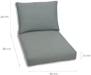 GO-DE Palettenkissen 2er Set grau 60x80 cm gepolstert Bild 5