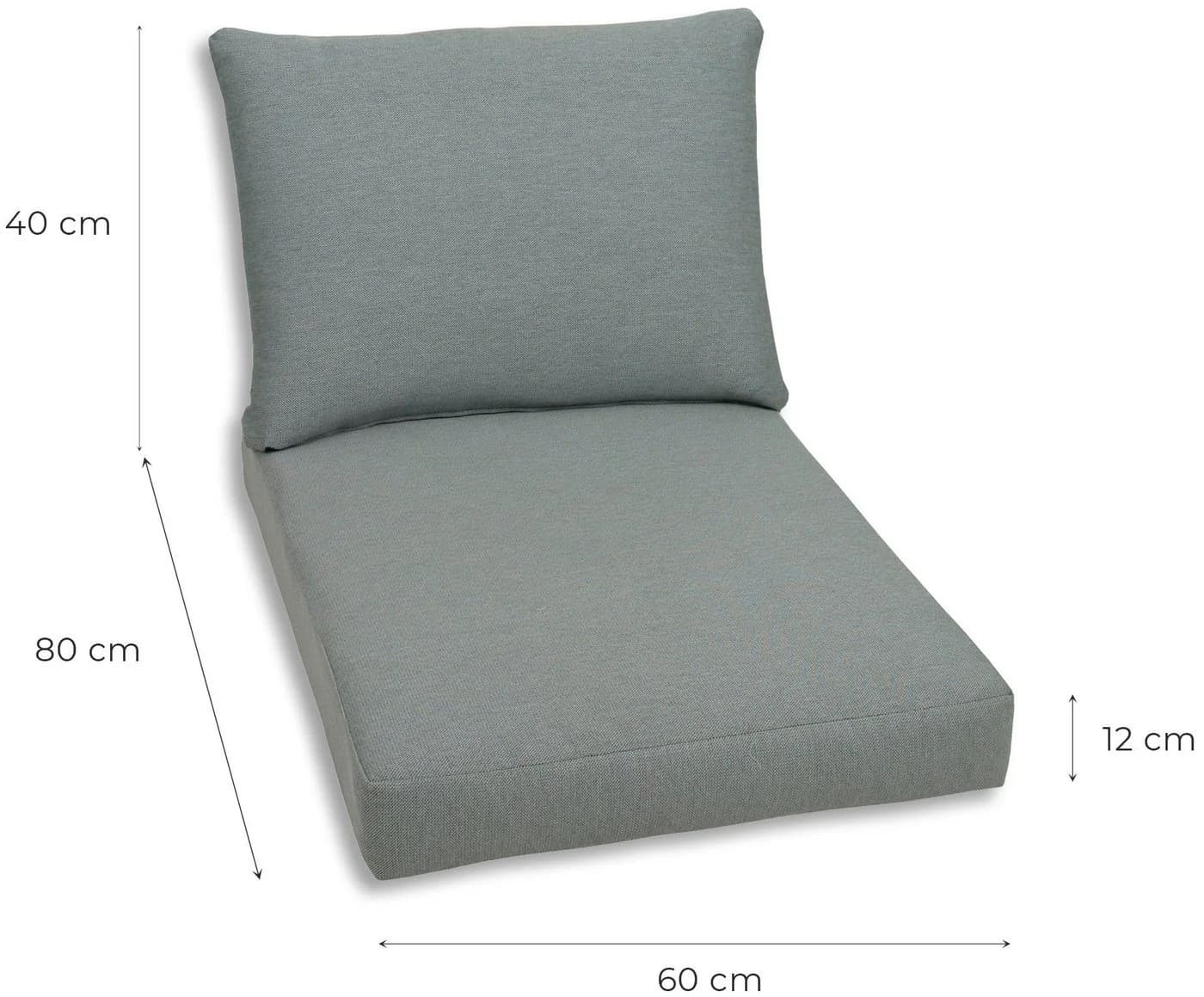 GO-DE Palettenkissen 2er Set grau 60x80 cm gepolstert - Bild 5
