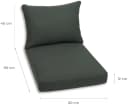 GO-DE Palettenkissen Set 60x80 cm Anthrazit 12 cm Polsterung Bild 5