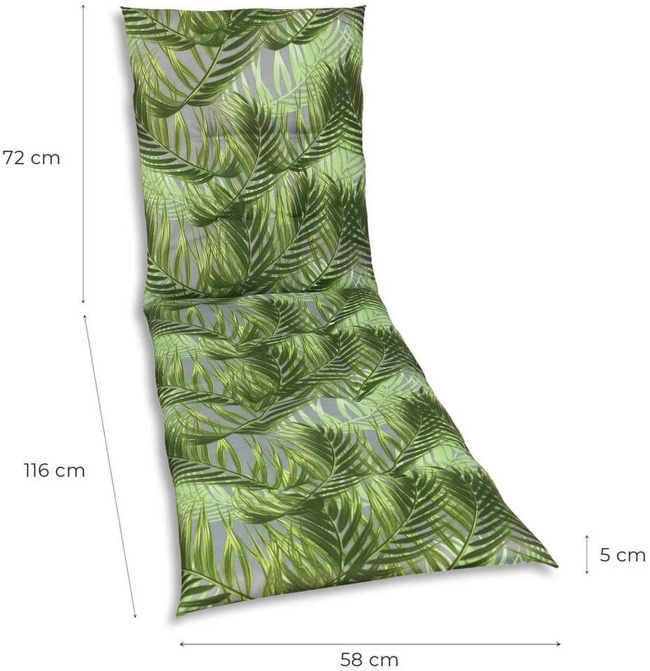GO-DE Liegenauflage für Rollliegen Grün Polyester Baumwolle - Bild 4