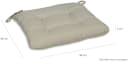 GO-DE Sitzkissen Carina 2er Set Beige Polyester Gartenstuhlauflage Bild 3