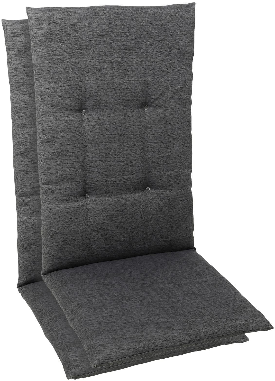 GO-DE Hochlehnerauflage Grau 2er Set Gartenstuhl - Bild 5