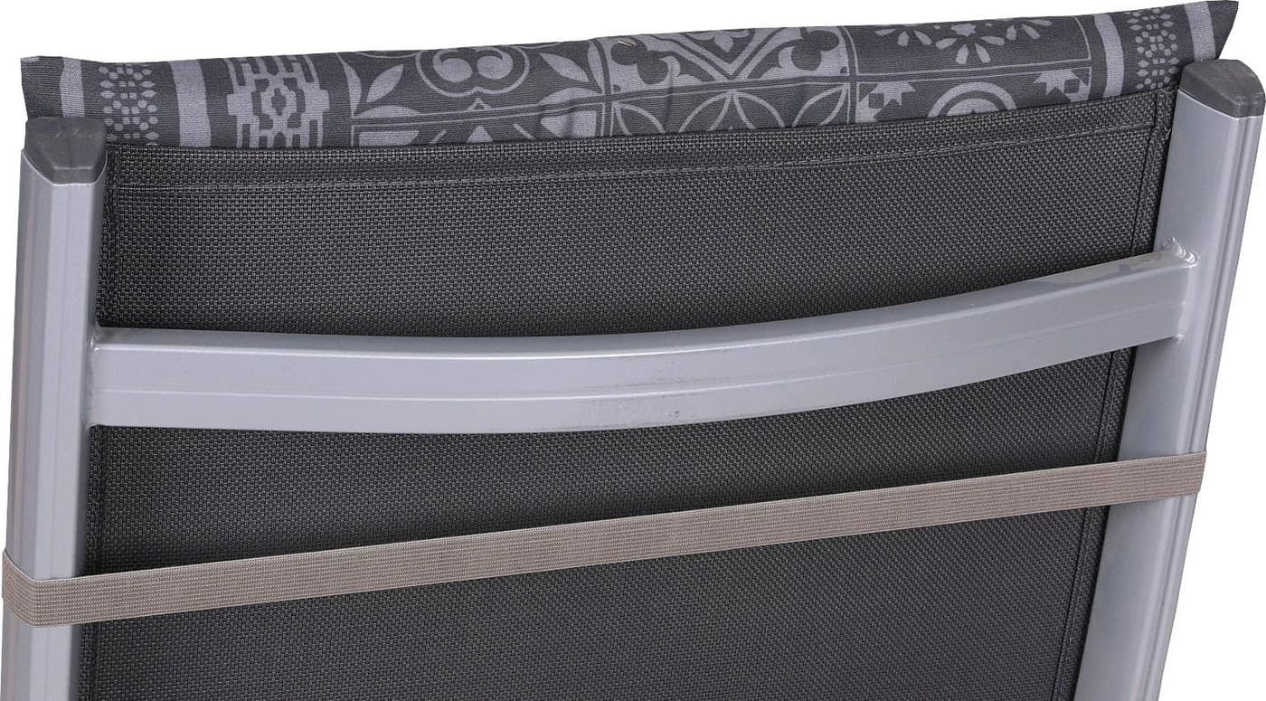 GO-DE Hochlehnerauflage Set 8-tlg. Grau für Gartenstühle