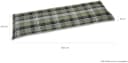 GO-DE Bankauflage 3-Sitzer Grau/Grün Polyester Bild 3