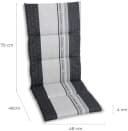 GO-DE Hochlehnerauflage Amalfi Grau - Gartenstuhl-Polsterauflage Bild 5