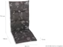 GO-DE Hochlehnerauflage Amalfi Grau Gartenstuhl Polsterauflage Set Bild 5