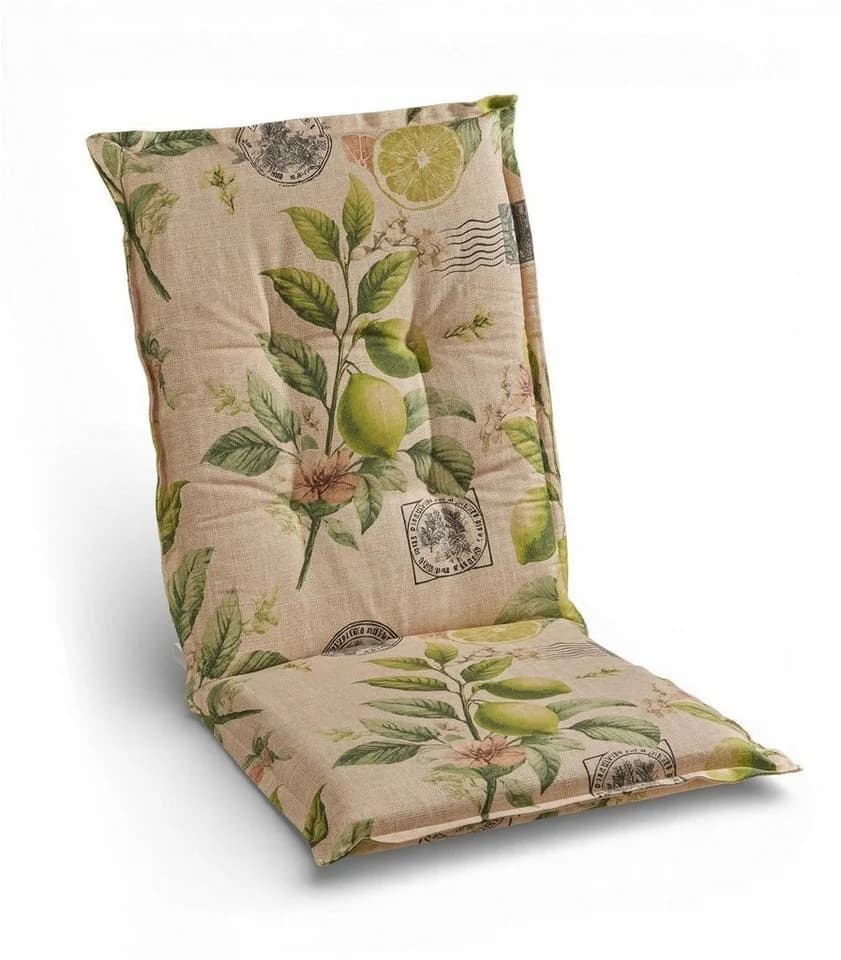 GO-DE Polsterauflage LIMONA Beige Gelb Limettenmotiv Gartenstuhl - Bild 2