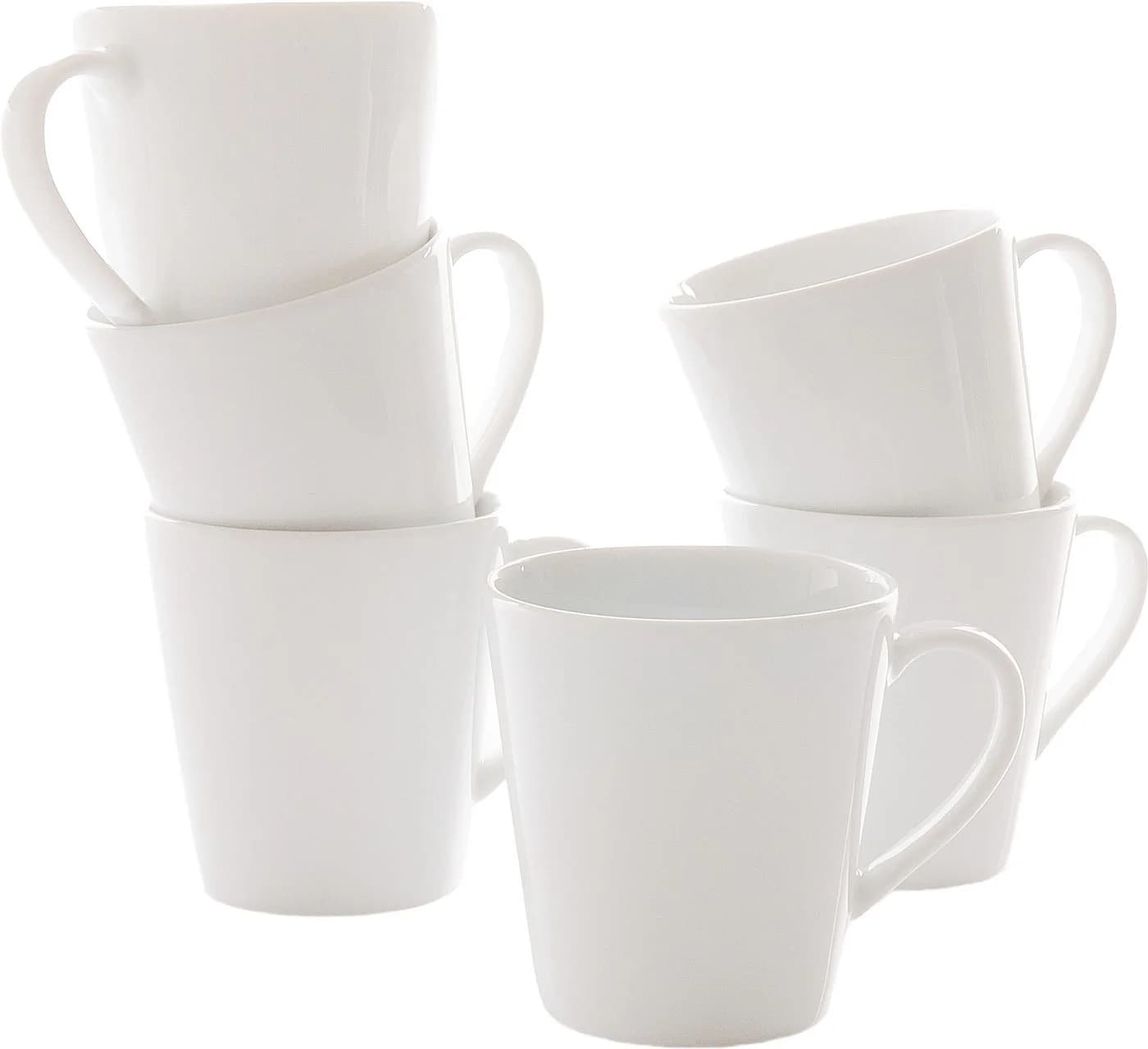 Retsch Arzberg Henkelbecher HEIKE WEISS 250 ml Set 6-tlg. Porzellan - Bild 2