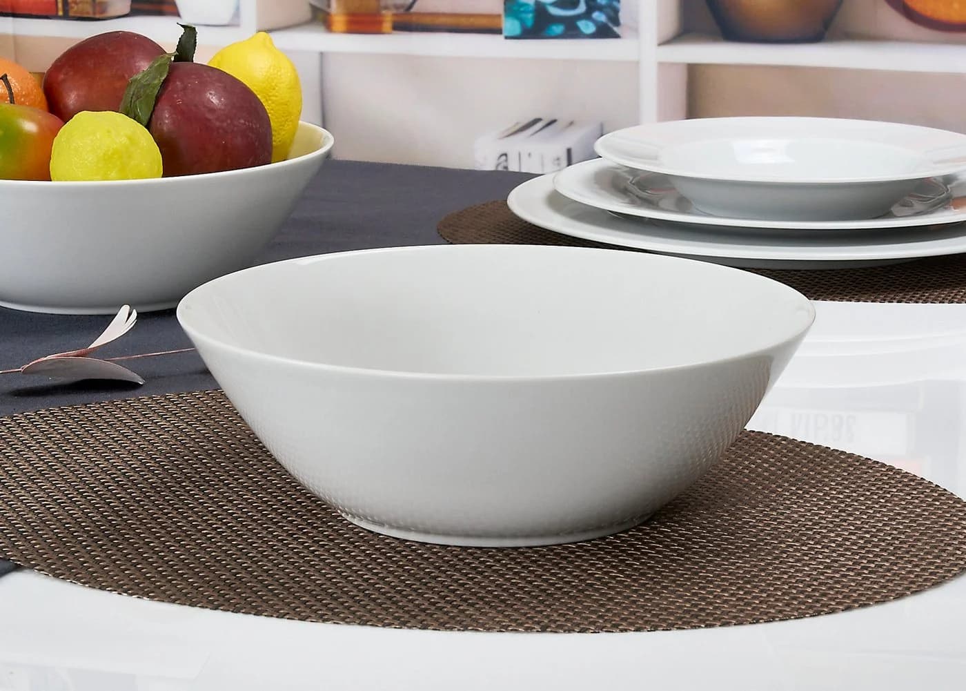 Retsch Arzberg Servierschale HEIKE WEISS 25 cm 2-teilig Weiß Porzellan