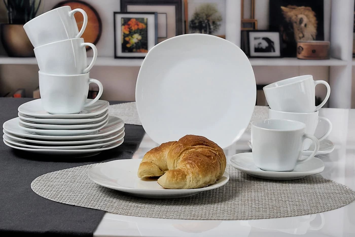 Retsch Arzberg Kaffeeservice FINO 18-tlg. Weiß Porzellan