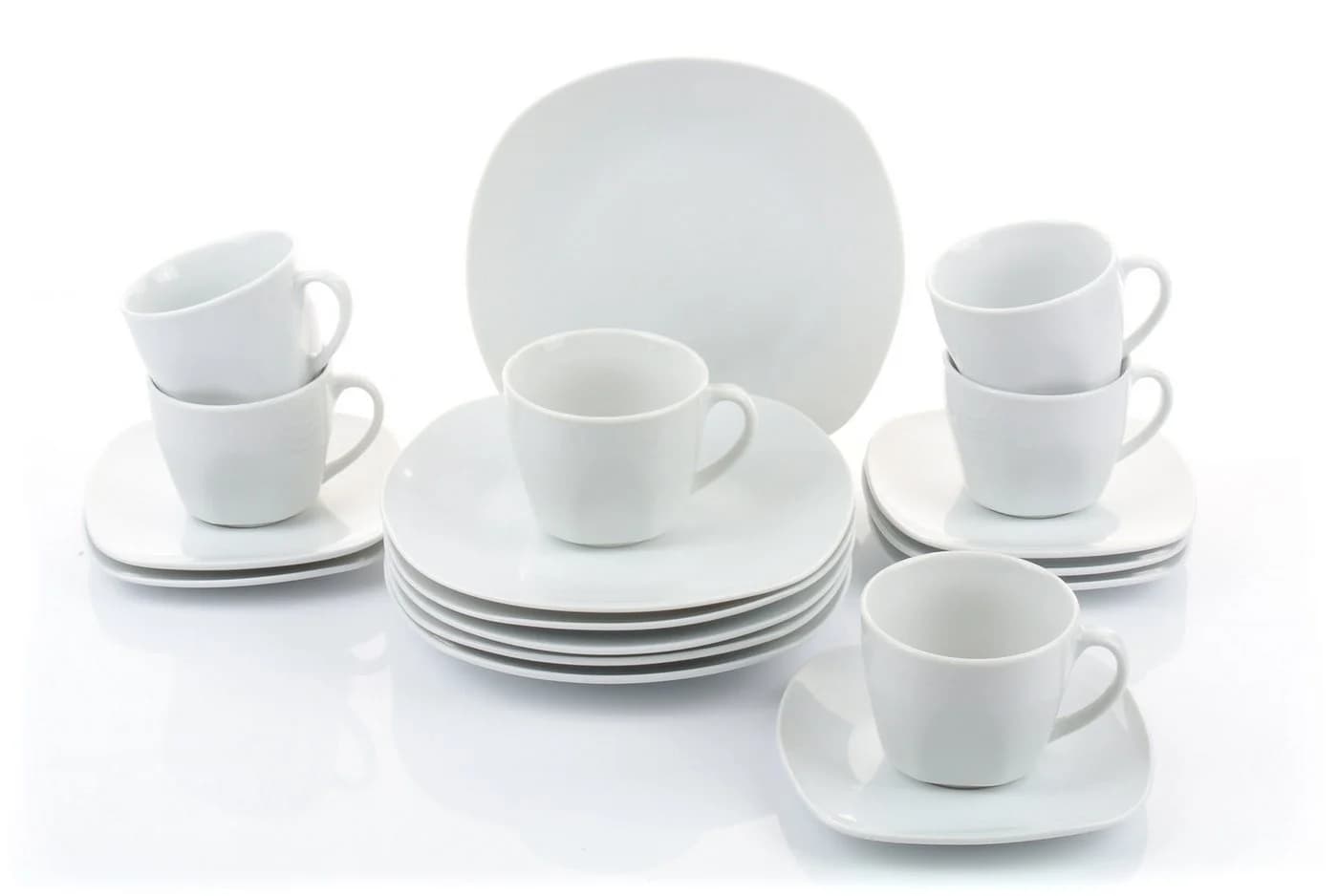 Retsch Arzberg Kaffeeservice FINO 18-tlg. Weiß Porzellan - Bild 2