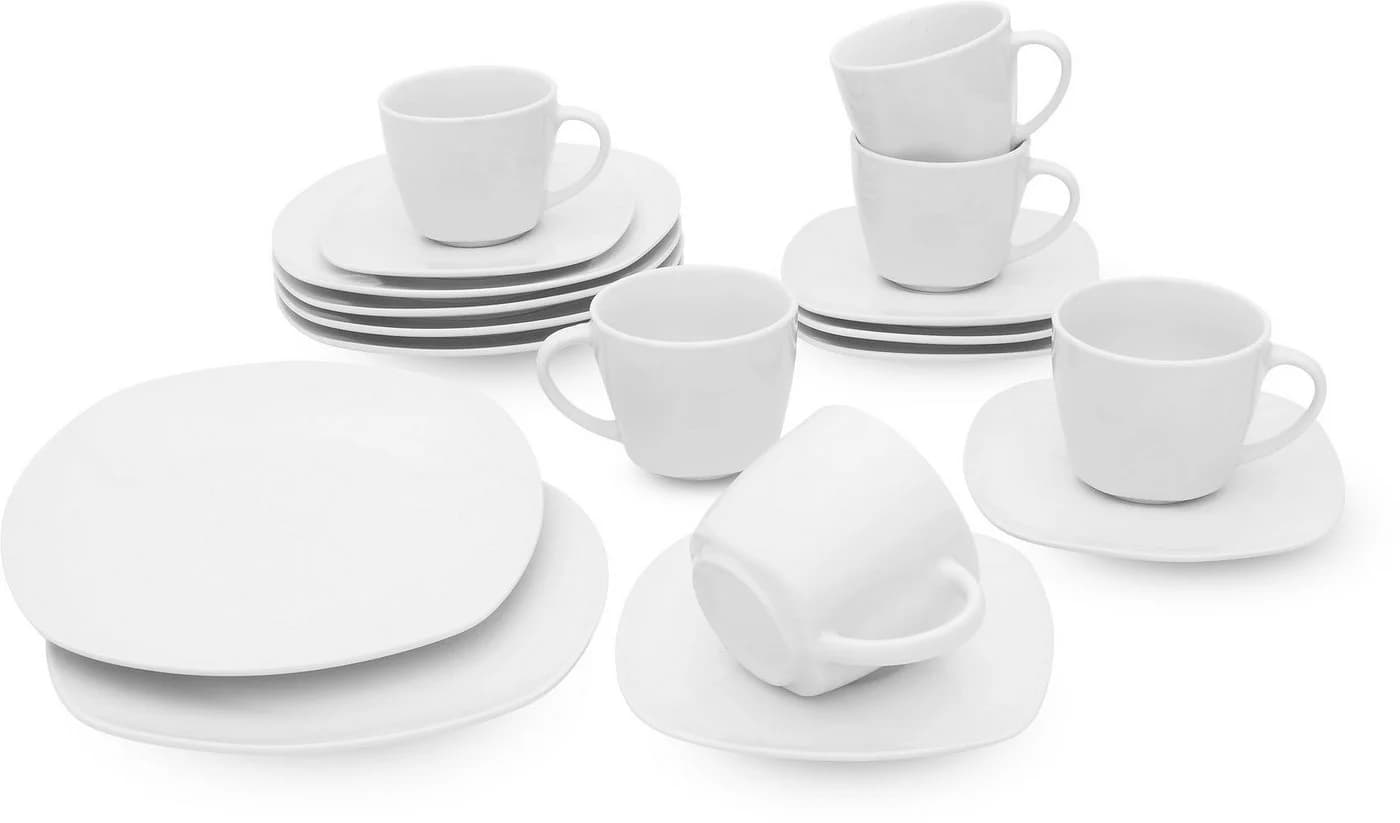 Retsch Arzberg Kaffeeservice FINO 18-tlg. Weiß Porzellan - Bild 5