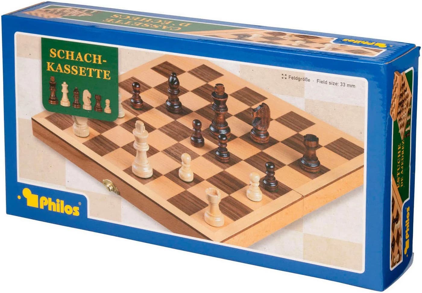 Philos Schachspiel mit Schachkassette Gesellschaftsspiel Made in Germany - Bild 2