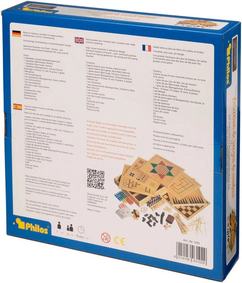 PHILOS Holz-Spielesammlung 100 Bunt Made in Germany - Bild 3