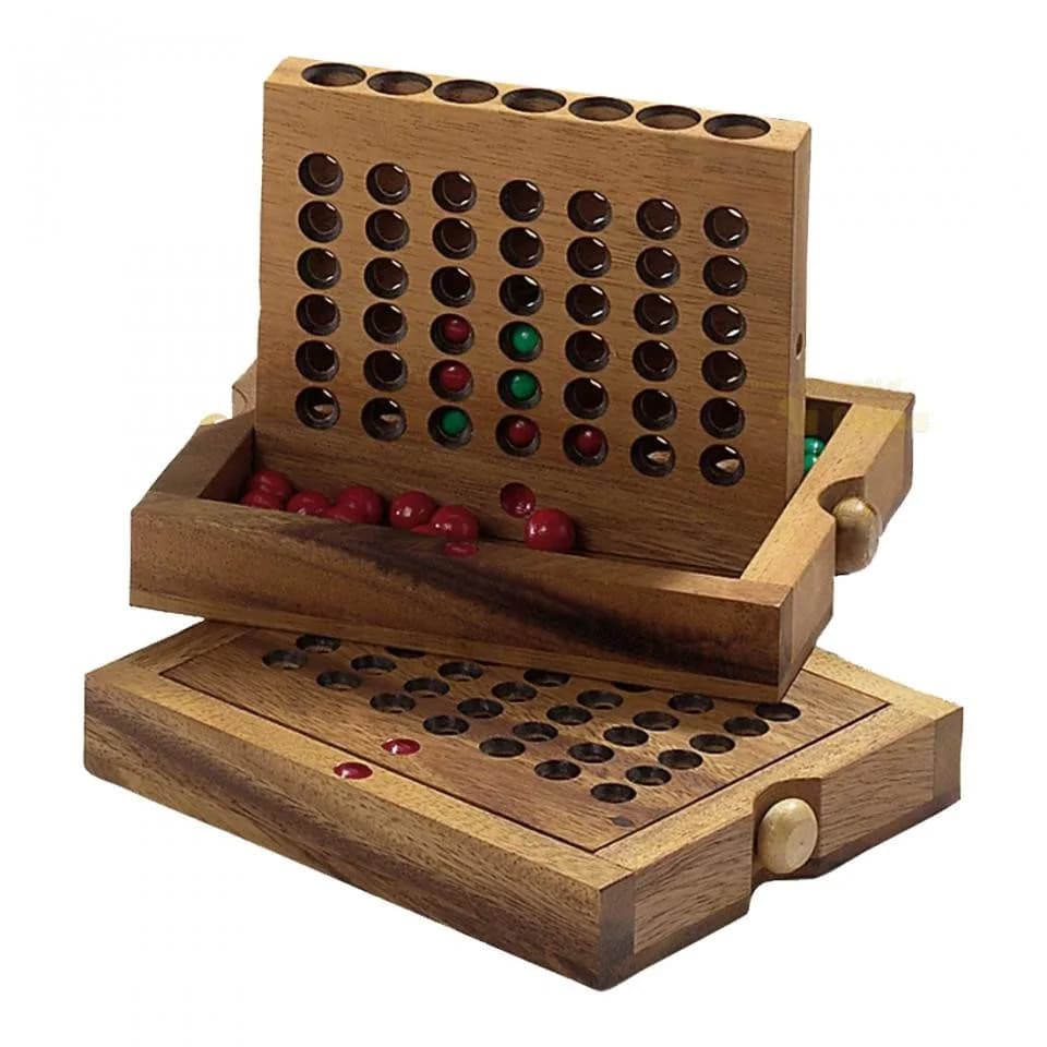 Philos Viererreihe Groß Samena-Holz Denkspiel