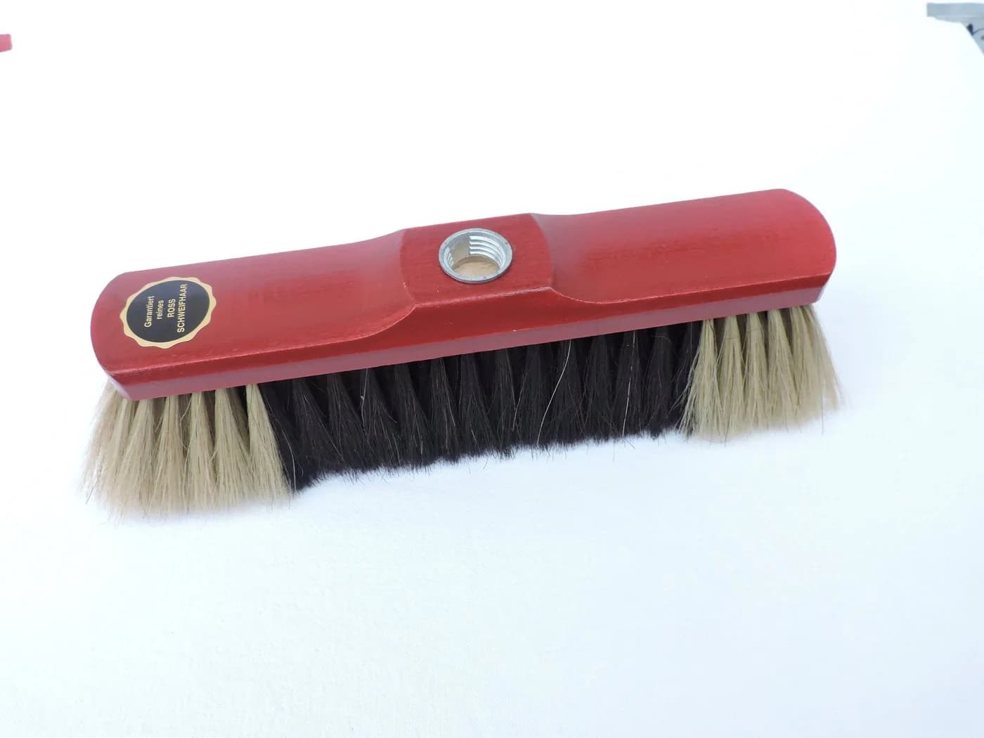 Fritze® Stubenbesen Rossschweifhaar 30cm Rot Glanzlackiert
