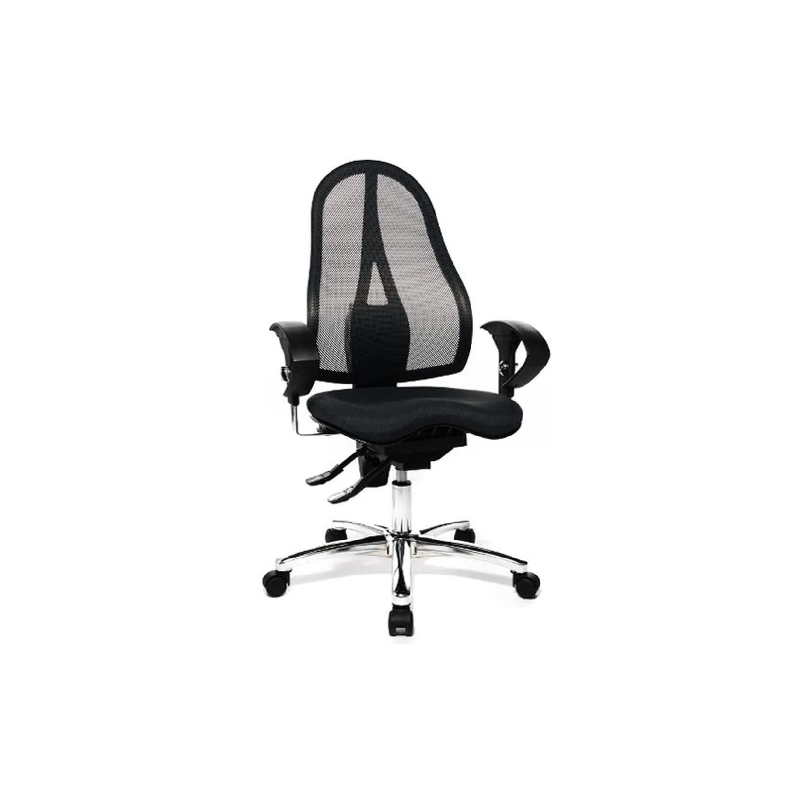 Topstar SITNESS 15 Bürodrehstuhl Schwarz Netzstoff Höhenverstellbar