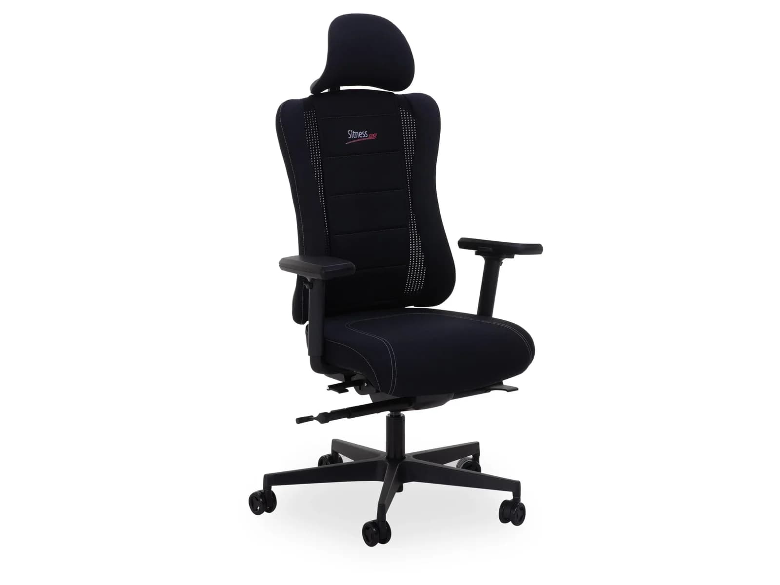 Topstar Drehstuhl SITNESS RS PRO Schwarz mit verstellbarer Kopfstütze
