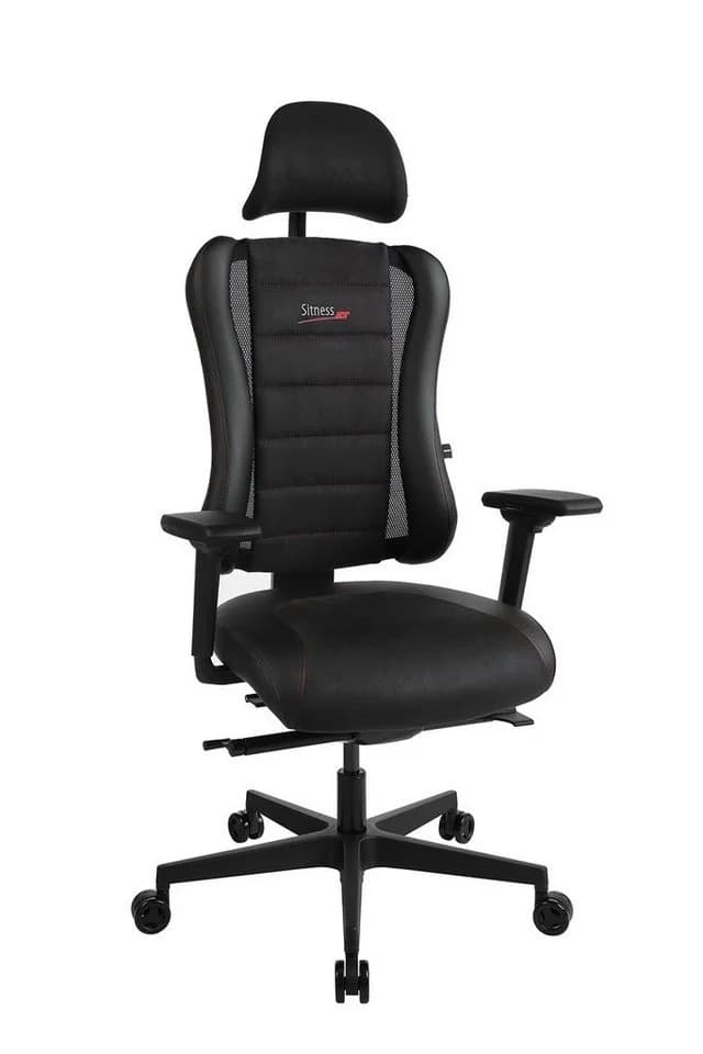 TOPSTAR Gaming-Stuhl SITNESS RS-PRO Schwarz/Rot Kunstleder 3-fach verstellbare Armlehnen - Bild 2