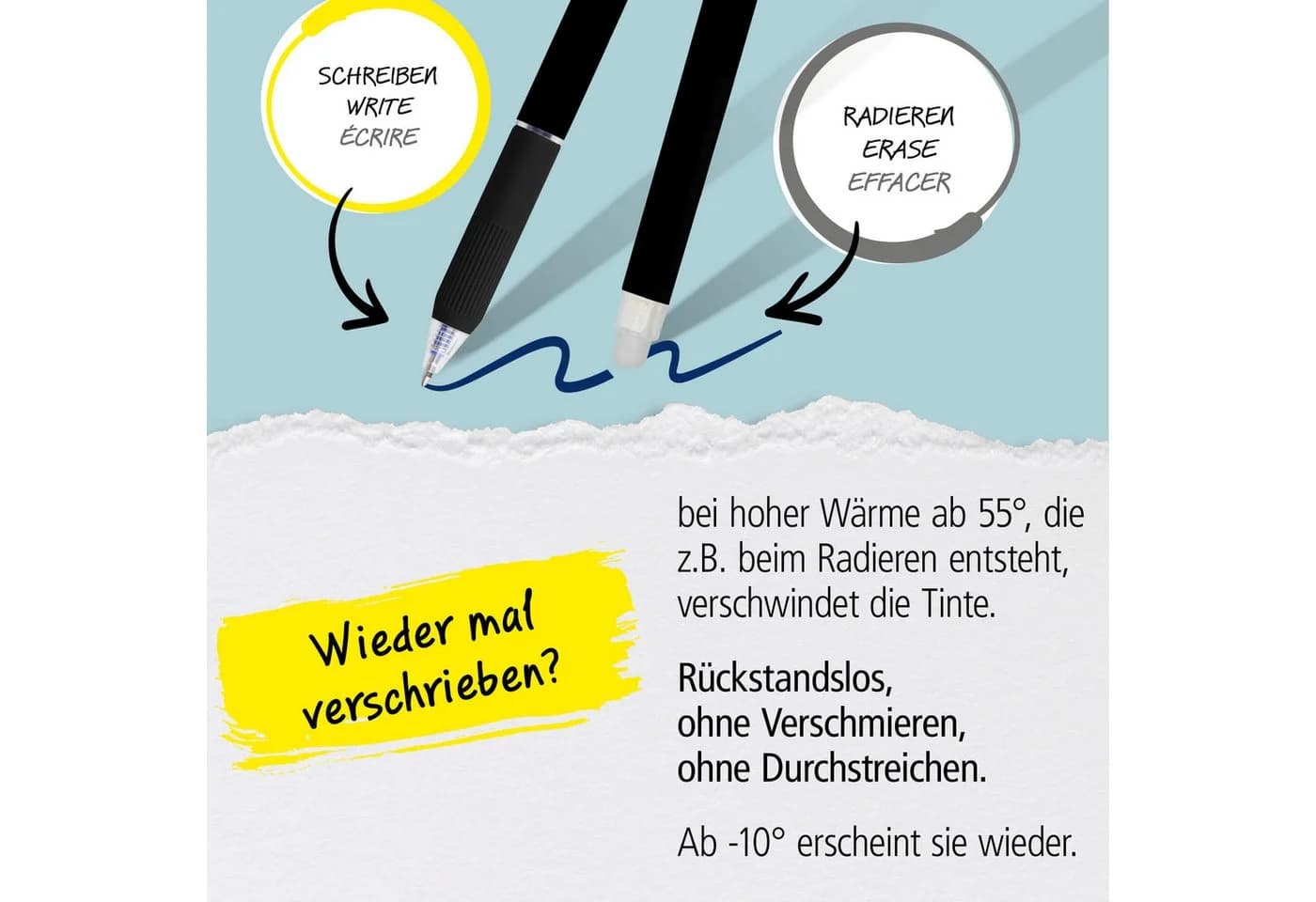 12x Radierbare Ersatzminen für Legami Gelstifte Schwarz Blau Grün - Bild 5