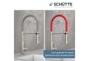 SCHÜTTE Spültischarmatur Design Ausziehbar 360° Silber/Schwarz Bild 4
